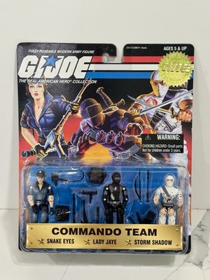 NEW G.I. Joe Commando Team Snake Eyes Lady Jaye Storm Shadow Collector's Edition