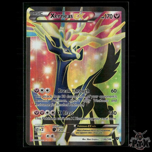 Xerneas EX (Full Art) 146/146 XY Base Set LP Pokemon