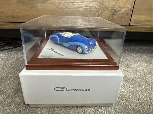 CHROMES 1/43 DELAHAYE 135 MS CABRIOLET FAGET VARNET 1949 CHROM026 BLAU