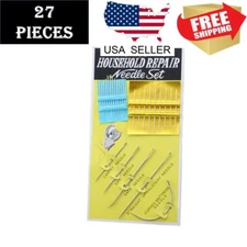 Curved Mattress Needles Hand Sewing Needle for Household Upholstery Repair 27pcs