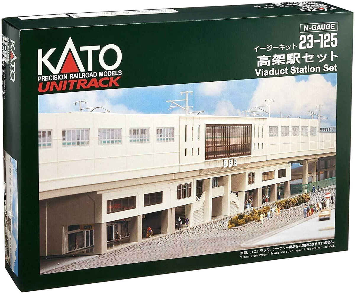 Kato N Scale ~ New 2025 ~ USA ~ Unitrack Viaduct Station Set