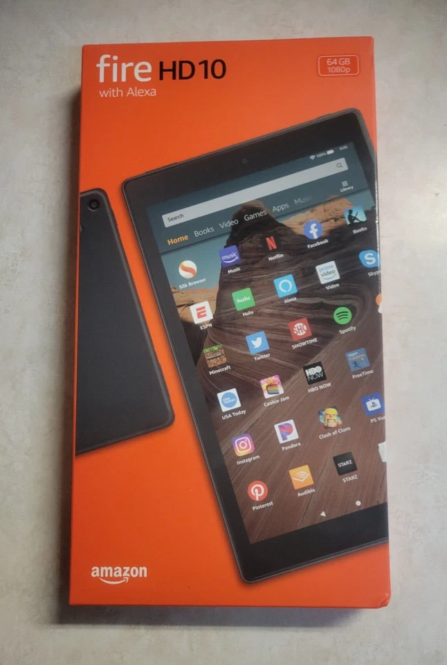 NEW Amazon Fire HD 10 9th Generation 64GB, Wi-Fi, 10.1in + Cover Black - Image 2 of 4