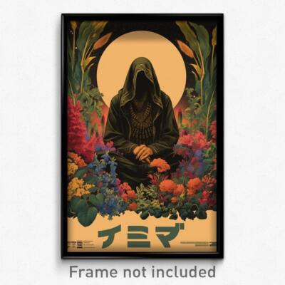 Hebrew Movie Poster - Woman Feeling Submissive, Marvelous Green Capelet (Print)