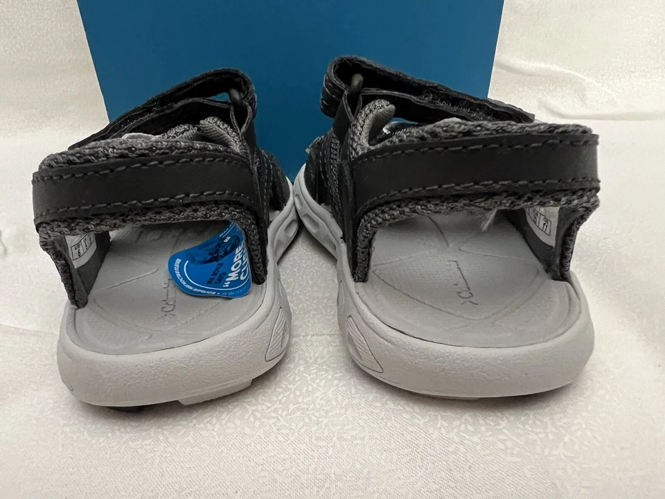 Sandalias Columbia TechSun Wave sin marcas para niños pequeños talla EE. UU. 7 grises Foto 3 de 4