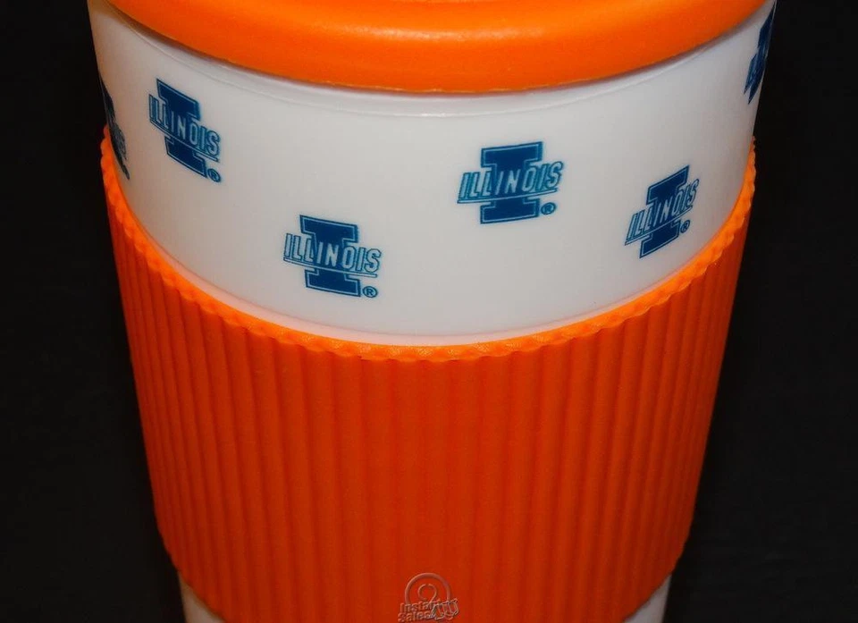 Illinois Fighting Illini 16 OZ vaso de plástico taza de café frío/caliente Foto 3 de 3