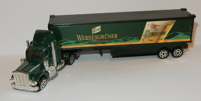 Camion Trailer Peterbilt Wernesgrüner Beer - Modèle Réduit 1/87 DGD En Métal/plastique
