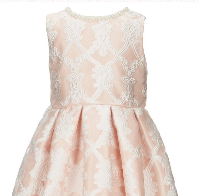 Vestido de fantasía Jayne Copeland decorativo con superposición de encaje para niña-talla-6X Foto 2 de 3