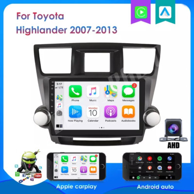 For Toyota Highlander 2008-2013 10.1'' Android Car Stereo Radio GPS Navi Carplay