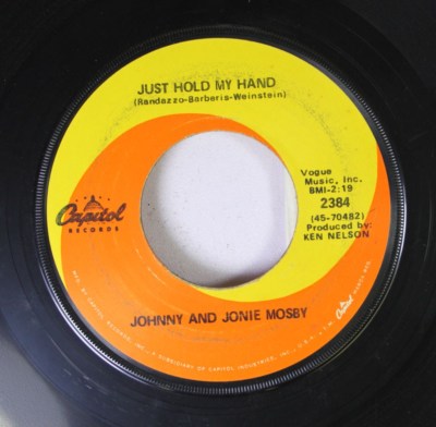 Country 45 Johnny And Jonie Mosby - Just Hold My Hand / Walkin