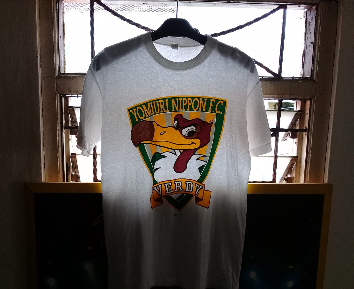 Vintage 90s Yomiuri Nippon FC Verdy Tshirt Single Stitch White
