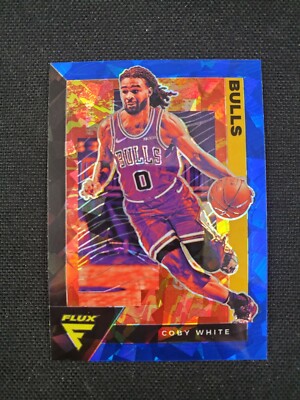 2020-21 PANINI FLUX COBY WHITE BLUE CRACKED ICE #26 BULLS FREE SHIPPING