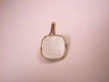 SINGLE 1 1/2" MOP Gold Plated Vintage SAMPSON Formal Tuxedo Shirt Stud i36