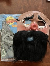 Halloween Adult Face Mask With Beard Unisex