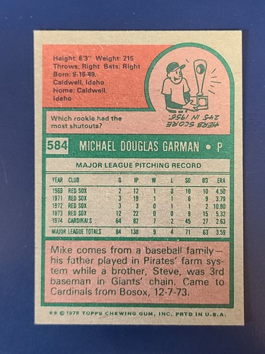 Mini tarjetas de béisbol Topps 1975 completan tu conjunto que elijas elegir cada una #441 - 660 - Imagen 117 de 161