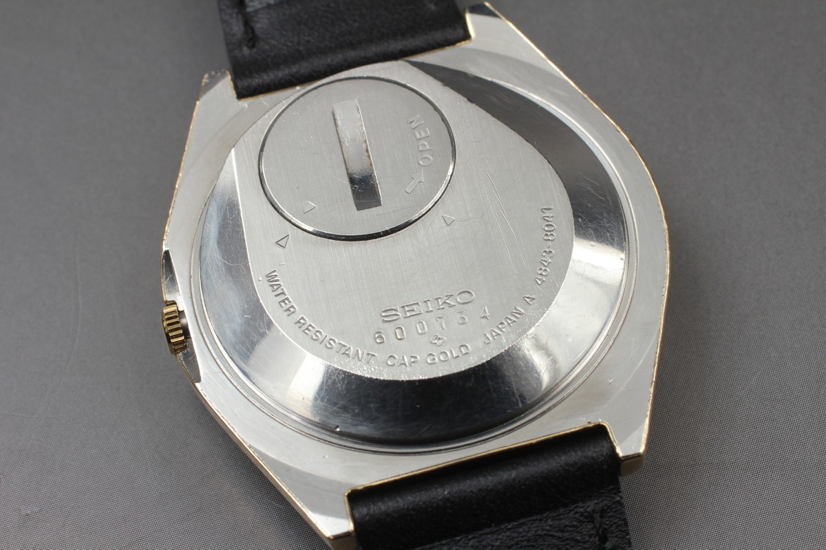 New Belt [NEAR MINT] SEIKO Grand Quartz 4843-8041 Vintage