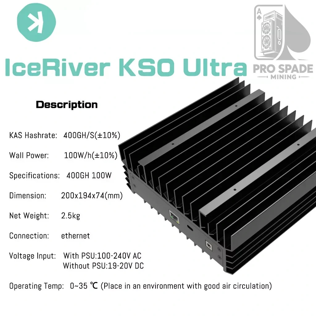 iceriver KS0 ultra ASIC マイニングマシン ×2 KS0 Ultra Asic