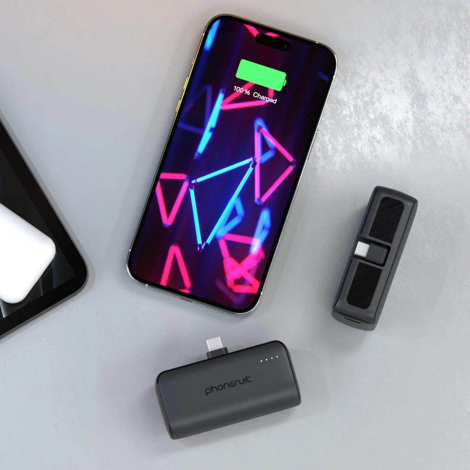 iPhone & Samsung Portable Charger & Power Bank | USB-C Port | Small & Slim - Image 4 of 4