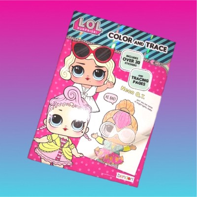 LOL SURPRISE DOLLS COLORING ACTIVITY BOOK WITH STICKERS COLOR & TRACE L.O.L. Lol | eBay