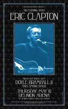 ERIC CLAPTON DOYLE BRAMHALL II Original 2001 Dallas Concert Poster Signed