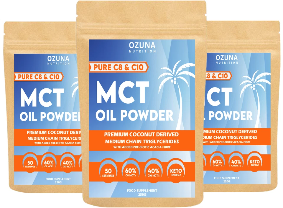 OZUNA NUTRITION KETO COFFEE CREAMER - PURE C8 + C10 MCT OIL POWDER - DAIRY FREE - KETOSIS DIET