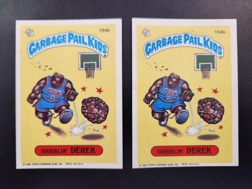 1986 Topps Garbage Pail Kids Original Serie 4 Dribblin' Derek #154b *MENGE 2*