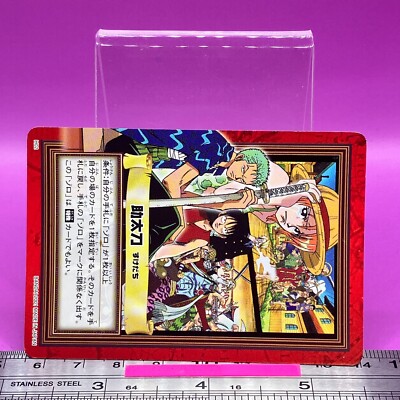 Luffy Zoro Nami H02 One Piece Carddass Hyper Battle 2001 BANDAI