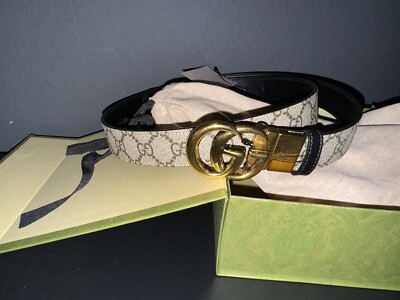Thick Gold monogram Gucci Belt. Brand New. Box/Bag included. Size: 100cm/ US 30