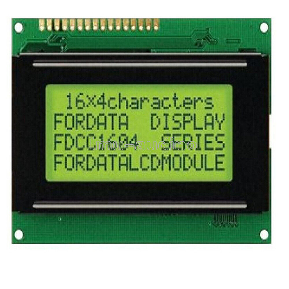 Modulo Display LCD 16x4 1604 Personaggio LCM Giallo Luce Nera - Foto 11