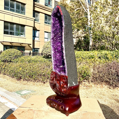 32.69LB Natural Brazilian Amethyst Crystal Cave Stone Cluster Quartz Geode Heal - 第 6/17 張圖片