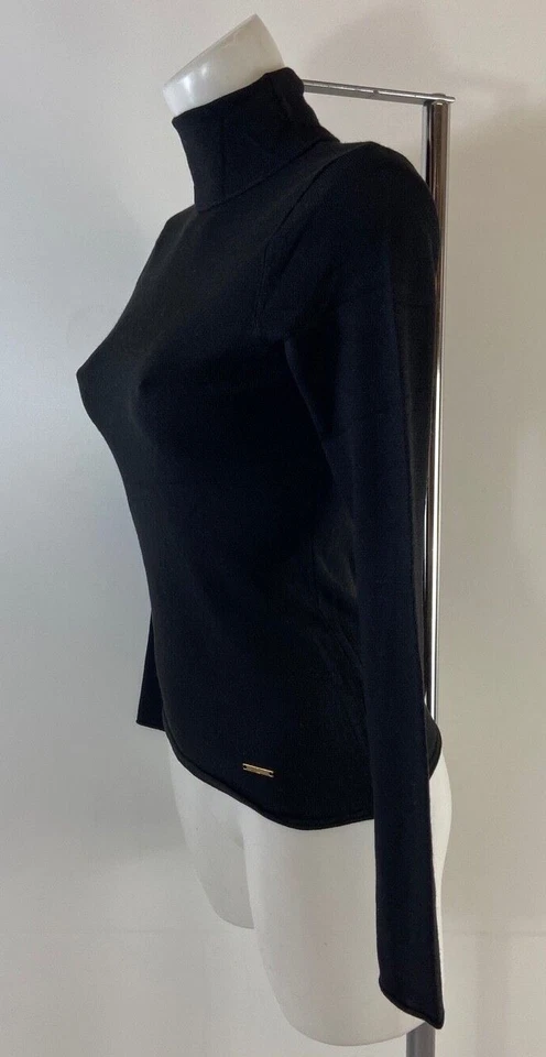 Ladies New Ex River  Island  Fine Knit Polo Neck 4 Colours Size 6-18 - Image 4 of 4