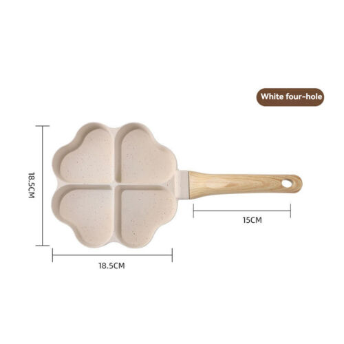 Egg Pan Omelette Pan 4-Cup Pancake Pan Egg Cooker for Gas & Induction Cookware - Picture 11 of 14