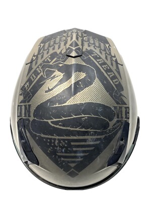 FLY motorcycle helmet Revolt-FS Don t Tread on Me Usmc Marines Gray Matte Black