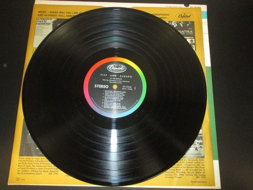Piaf & Sarapo At The Bobino Vinyl LP-Capitol Records Stereo Original - Picture 4 of 7