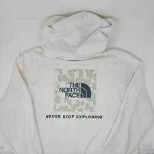 The North Face Women's Off White Never Stop Exploring Hoodie Size Medium Logo