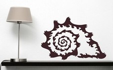 Wall Vinyl Sticker Decal Ocean Sea Wave Sea Shell Clam Decor n455 