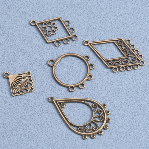 10 Stück Bronze Metall Kronleuchter Anhänger Dangle Verbinder - Picture 3 of 9