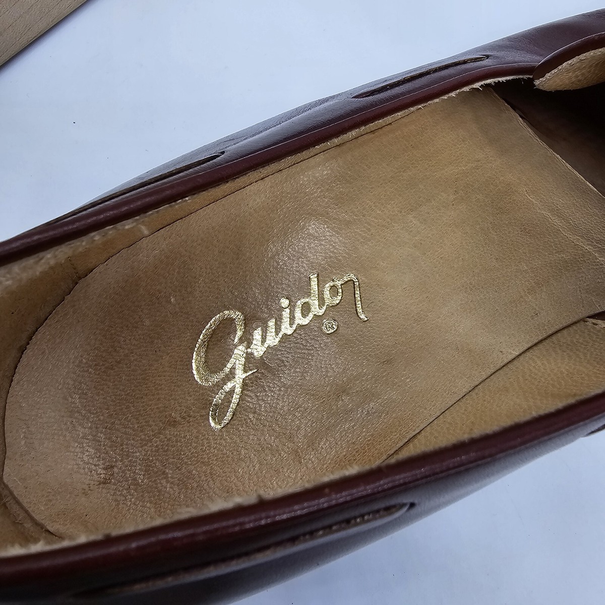 Guido Mocasines Loafer 497 Burgundy Tassel Argentina Handcrafted $320 Size 10.5‎ Guido Mocasines Loafer 497 Burgundy Tassel Argentina  main image 2