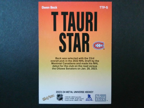 2023-24 Skybox Metal Hockey Inserts u-pick z-force/t tauri/rookies - Picture 16 of 84