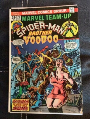 Vintage August 1974 Issue Marvel Team-Up Spider-Man Brother Voodoo