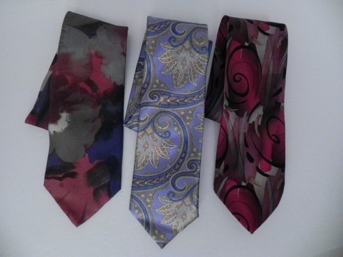 Seidenkrawatten 3 Stück Designer Krawatten 100% Seide  - Bild 1 von 8