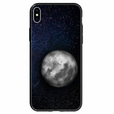 For Samsung Galaxy Note Series Phone Back Case Full Moon Starry Night Theme BC02