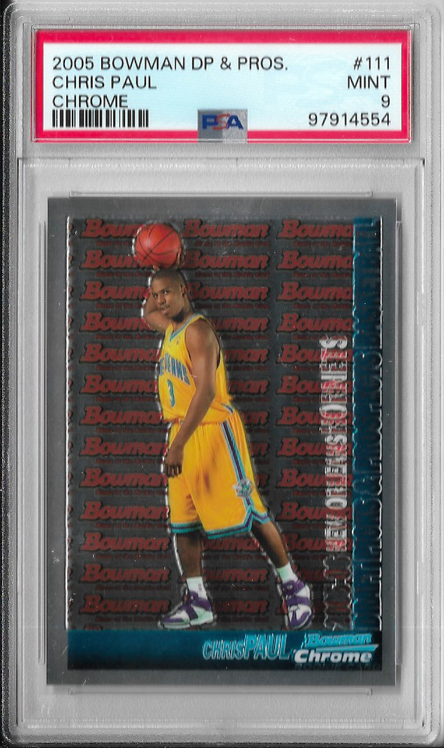 PSA 9 Mint 2005 Bowman Chrome CHRIS PAUL RC Rookie #111 HOF'er!!!