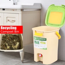 21L Recycle Composter Aerated Compost Bin Bokashi Bucket Kitchen Food Waste