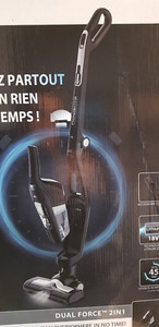 Rowenta RH6735WH Dual Force 2in1 Akku Staubsauger Schwarz D