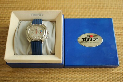 CHOICE TISSOT SEASTAR CHRONO SILVER DIAL STAINLESS WATCH DEPLOYMENT BRACELET BOX