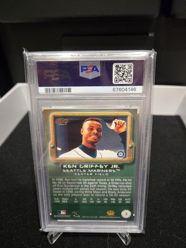 1998 Pacific Home Run Heroes Ken Griffey Jr - PSA 8 - Picture 2 of 2