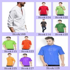 Mens Kurta only Shirt Solid Kurta Mens Wear Cotton Kurta Long Sleeve Kurta