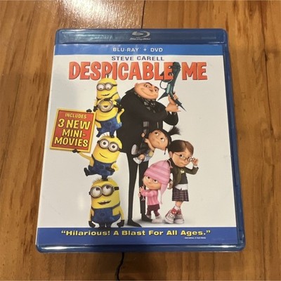 Universal Studios Despicable Me Blu-ray/DVD Combo Steve Carell Digital Copy 3 M 
