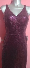 WD 40 R&M Richards Nightway Mulberry Purple Embellished  Dress Sz 10