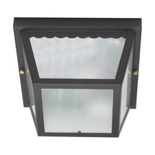 NUVO 60-473 -  2 Light 10 Black Carport Flush...